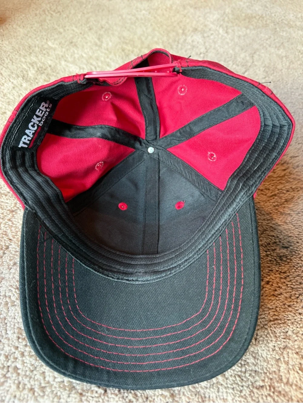 Red and Black Logo Baseball Cap